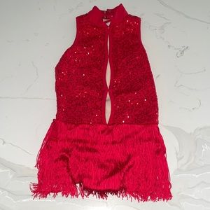 Balera red dance costume